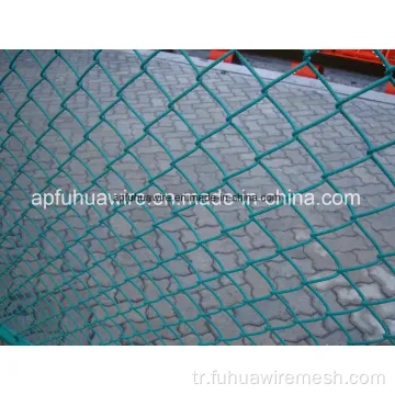 Galvanizli zincir bağlantı tel örgü çit